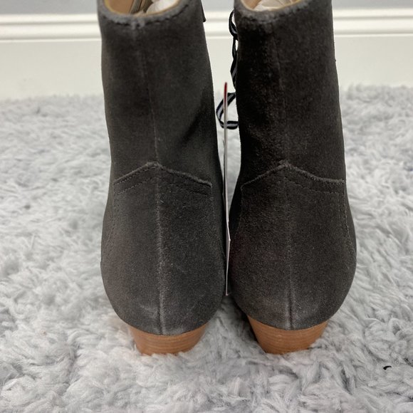 Joules Women's Western Leather Boots Elmwood Grey Women's Size US 8 NEW - Picture 7 of 10